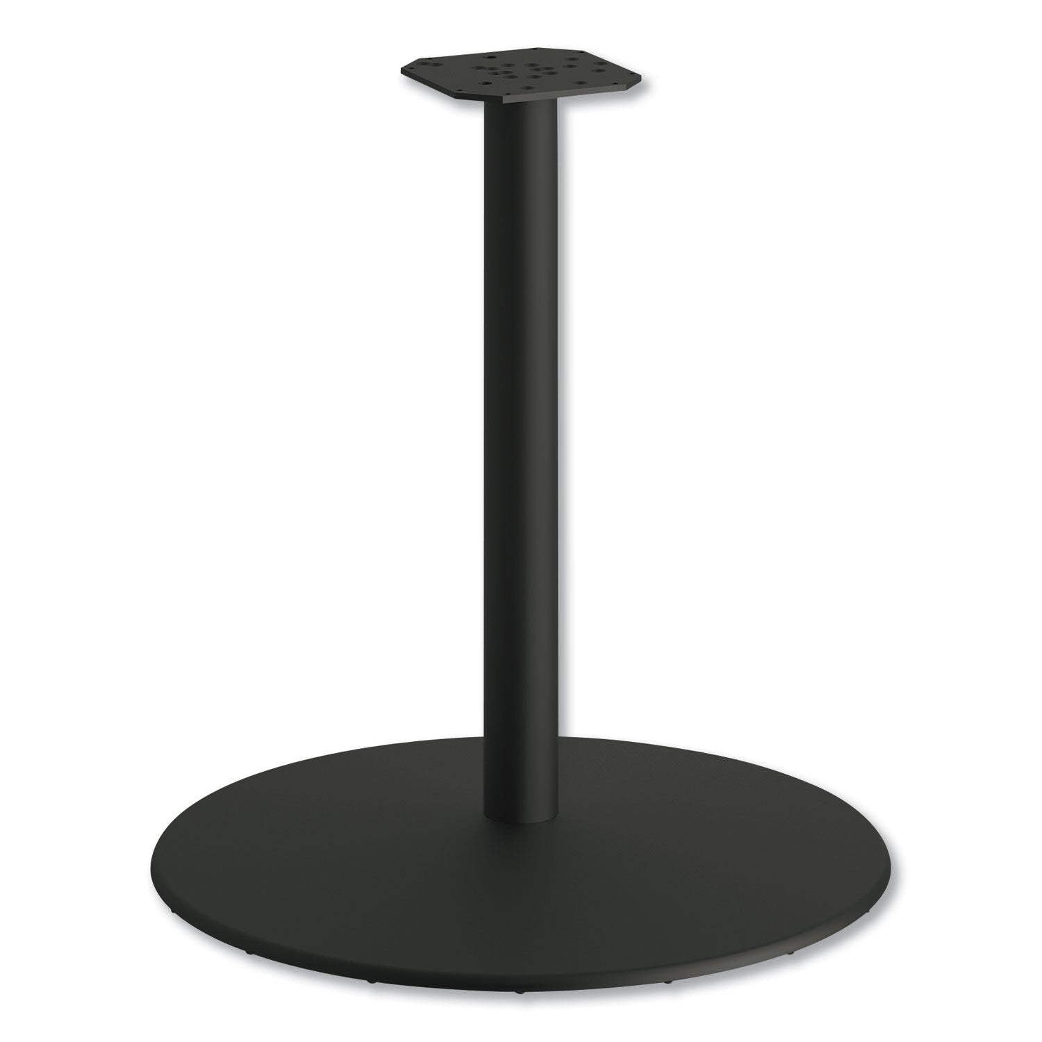 Between Round Disc Base for 30" Table Tops, 29" High, Black Mica