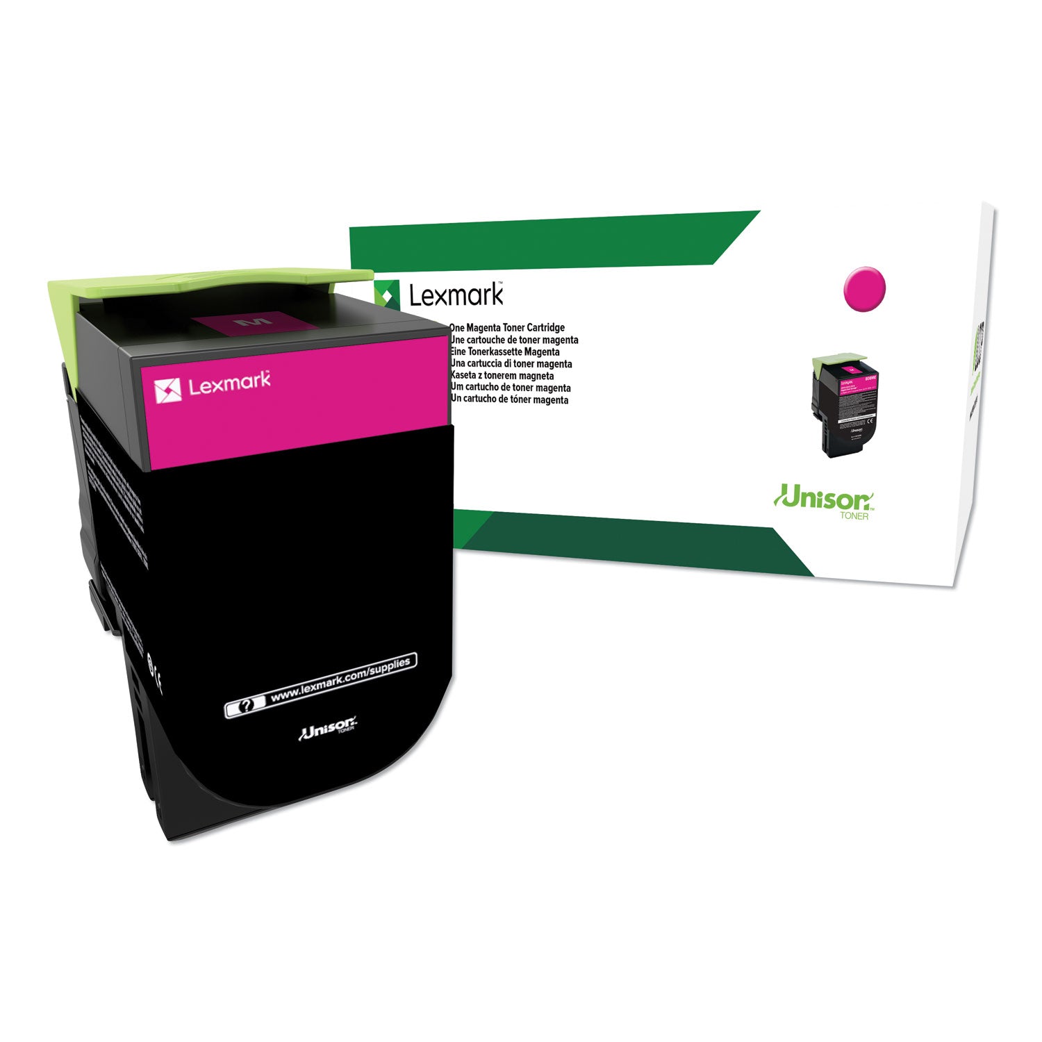 80C1HM0 Return Program High-Yield Toner, 3,000 Page-Yield, Magenta