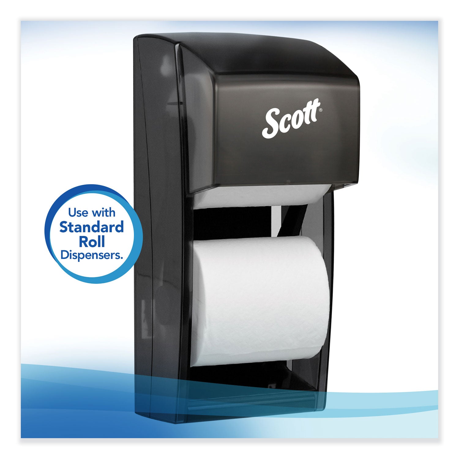 Scott® Essential Standard Roll Bathroom Tissue for Business, Septic Safe, 2-Ply, White, 550 Sheets/Roll