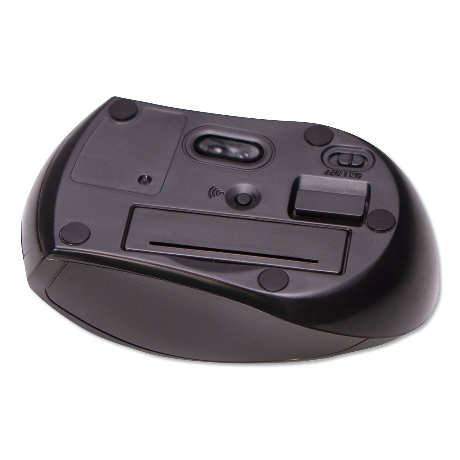 Innovera® Compact Mouse, 2.4 GHz Frequency/26 ft Wireless Range, Left/Right Hand Use, Black