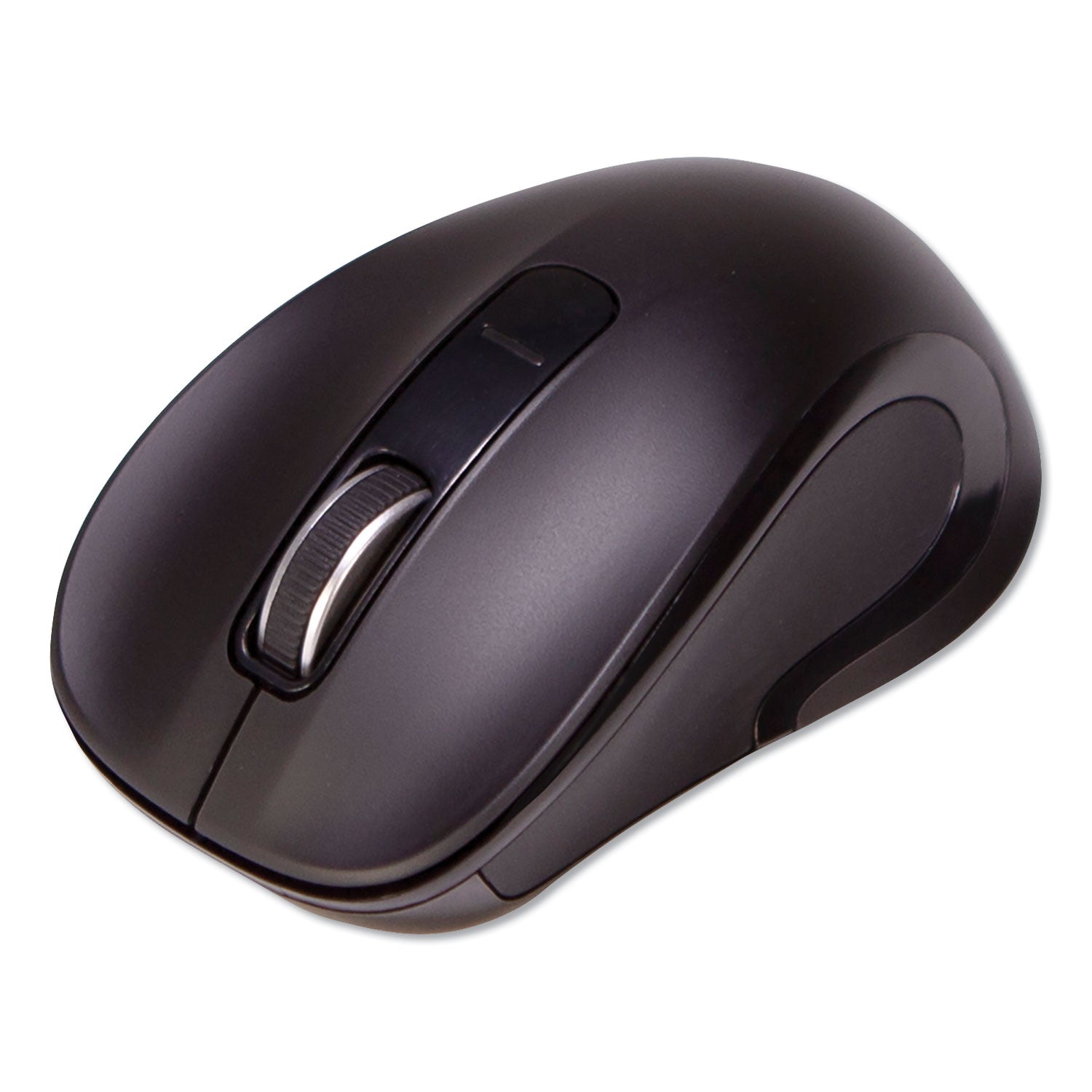 Innovera® Mid-Size Wireless Optical Mouse with Micro USB, 2.4 GHz Frequency/26 ft Wireless Range, Right Hand Use, Black