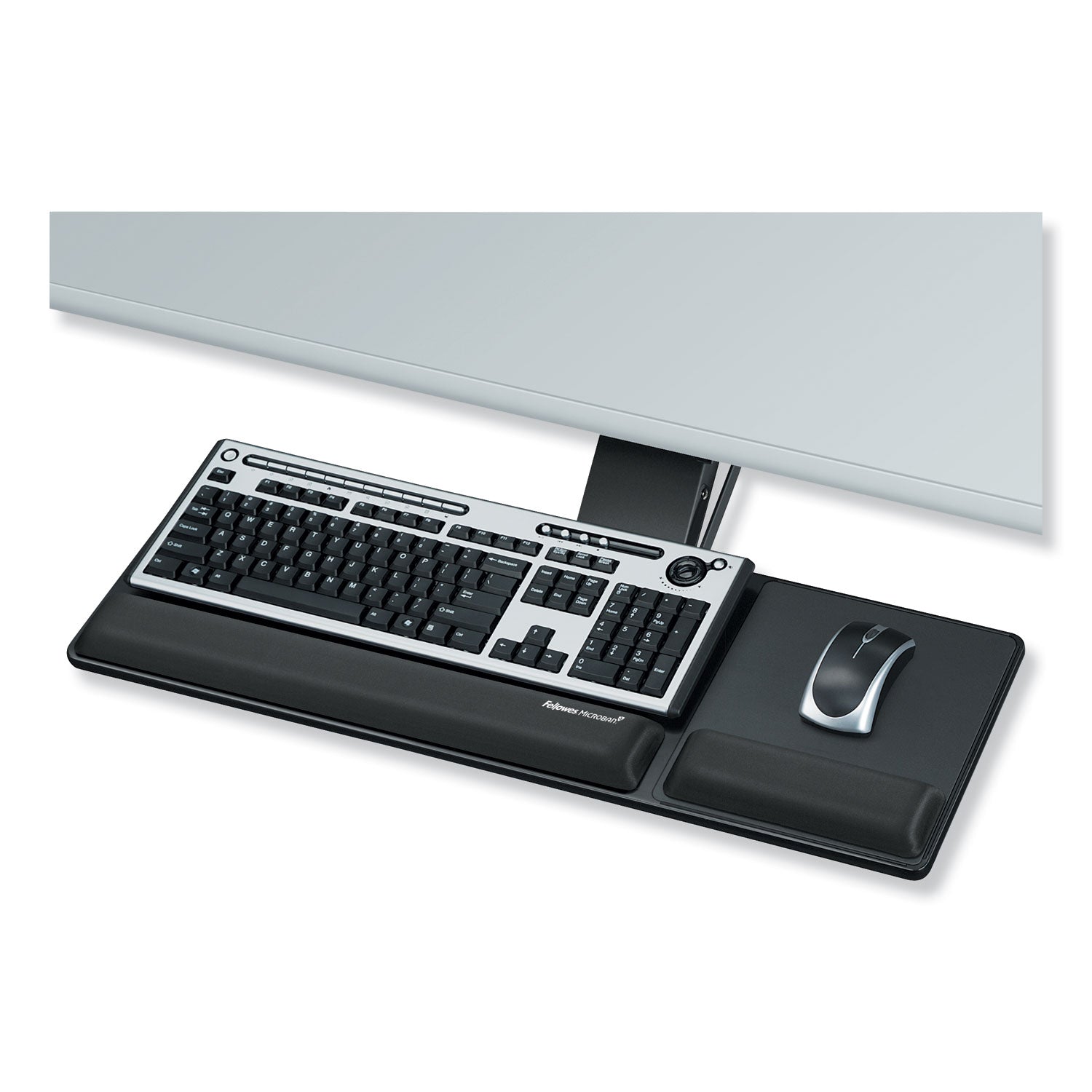 Designer Suites Compact Keyboard Tray, 19w x 9.5d, Black