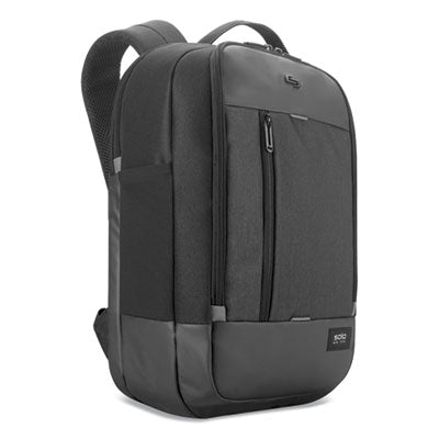 Magnitude Backpack, Fits Devices Up to 17.3", Polyester, 12.5 x 6 x 18.5, Black Herringbone Flipcost Flipcost