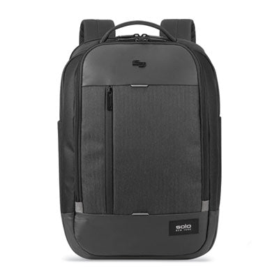 Magnitude Backpack, Fits Devices Up to 17.3", Polyester, 12.5 x 6 x 18.5, Black Herringbone Flipcost Flipcost
