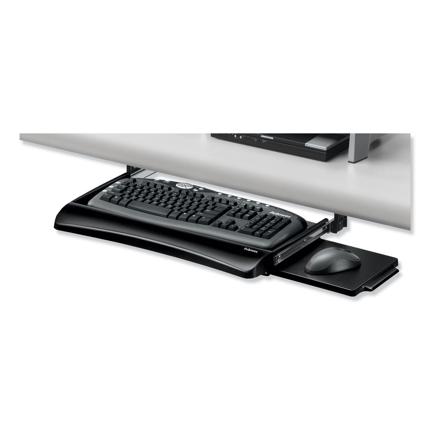 Fellowes® Office Suites Underdesk Keyboard Drawer, 20.13w x 7.75d, Black