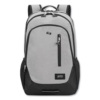 Region Backpack, Fits Devices Up to 15.6", Nylon/Polyester, 13 x 5 x 19, Light Gray Flipcost Flipcost