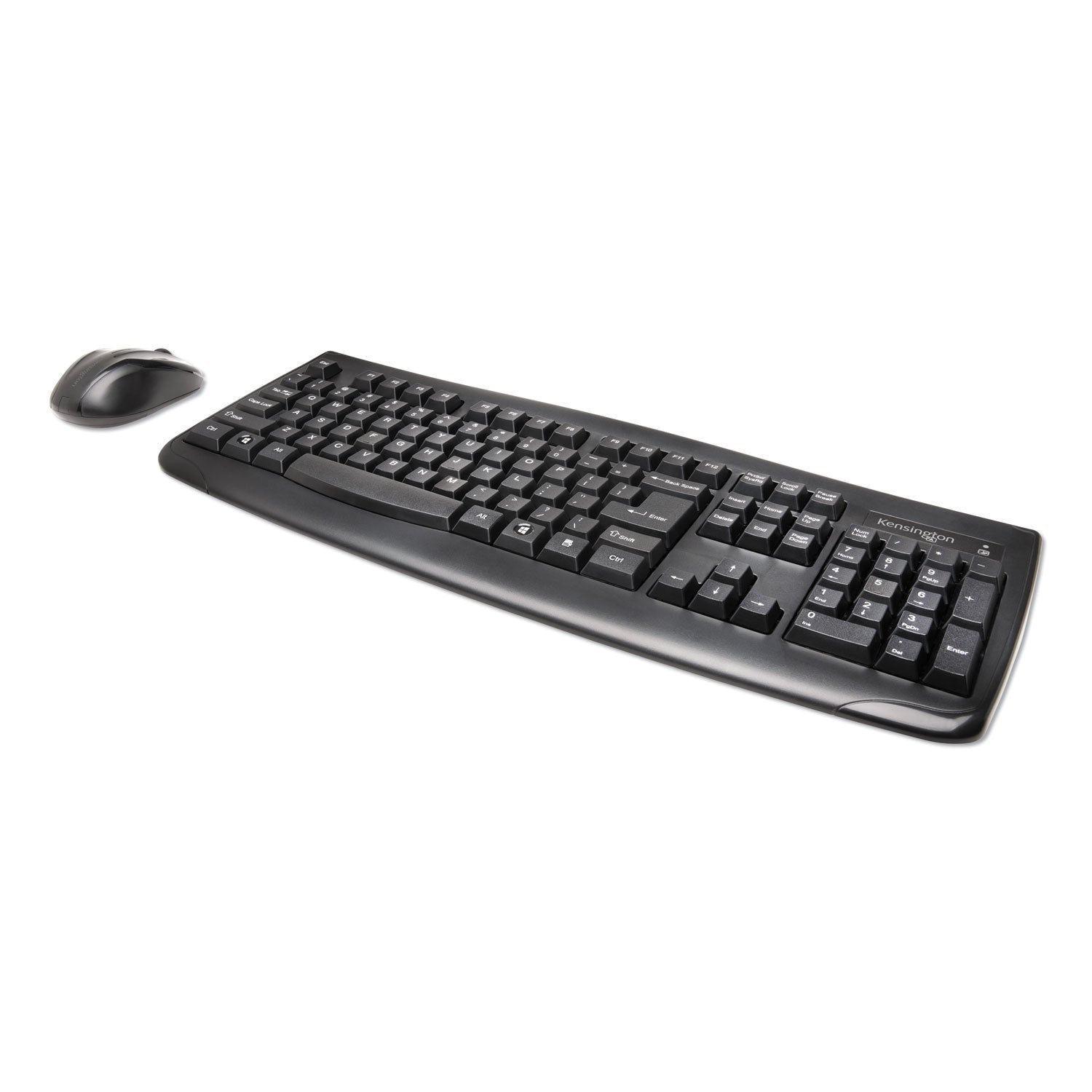 Kensington® Keyboard for Life Wireless Desktop Set, 2.4 GHz Frequency/30 ft Wireless Range, Black