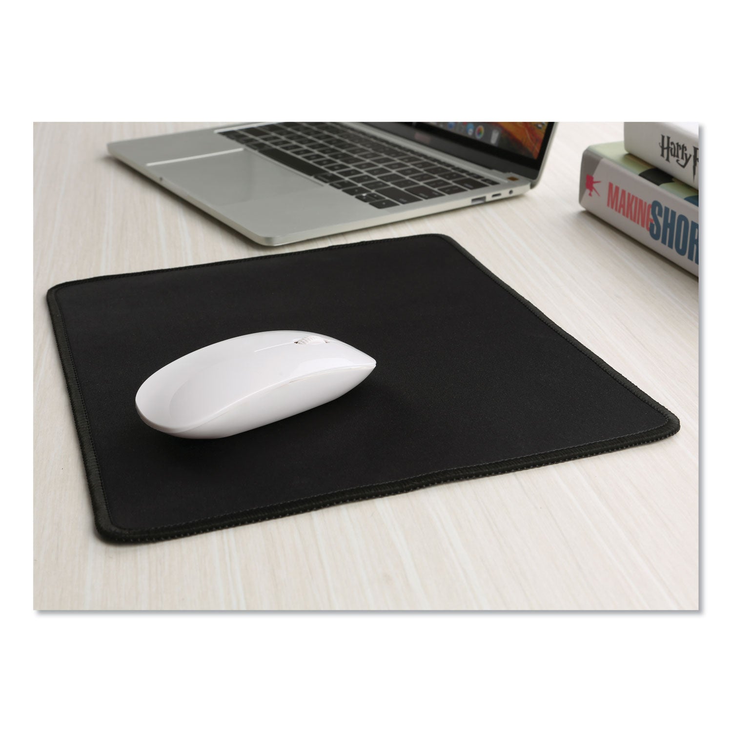 Innovera® Large Mouse Pad, 9.87 x 11.87, Black