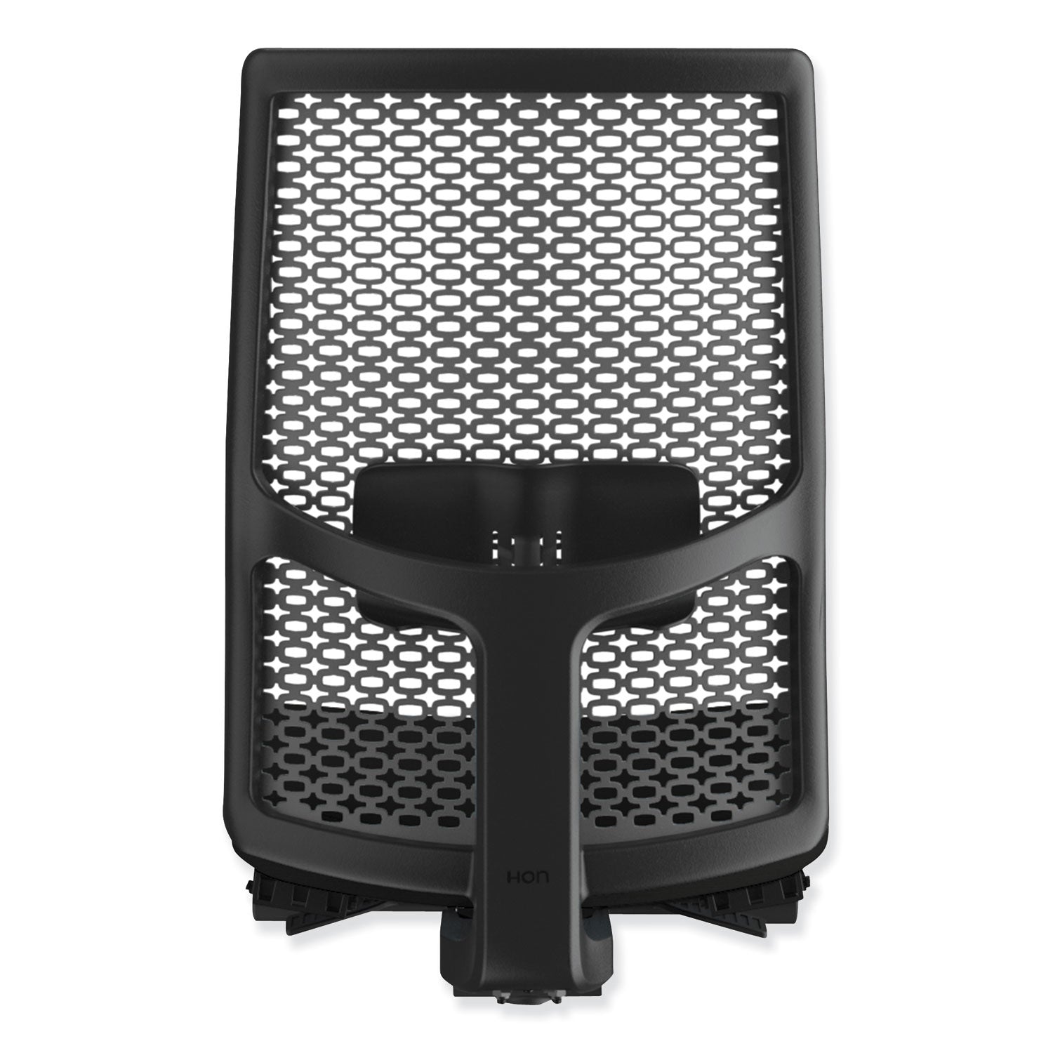 HON® Ignition 2.0 4-Way Stretch Mid-Back Mesh Task Chair, Adjustable Lumbar Support, Black Seat/Back, Black Base