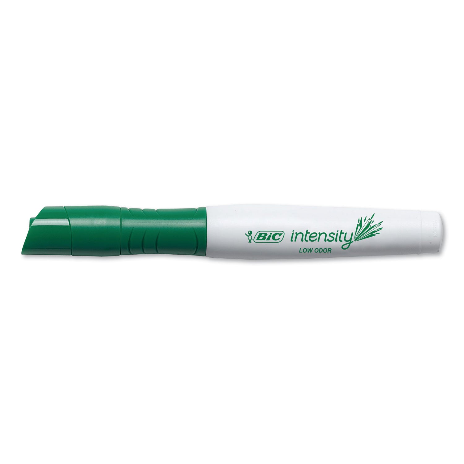 BIC® Intensity Low Odor Chisel Tip Dry Erase Marker, Broad Chisel Tip, Green, Dozen