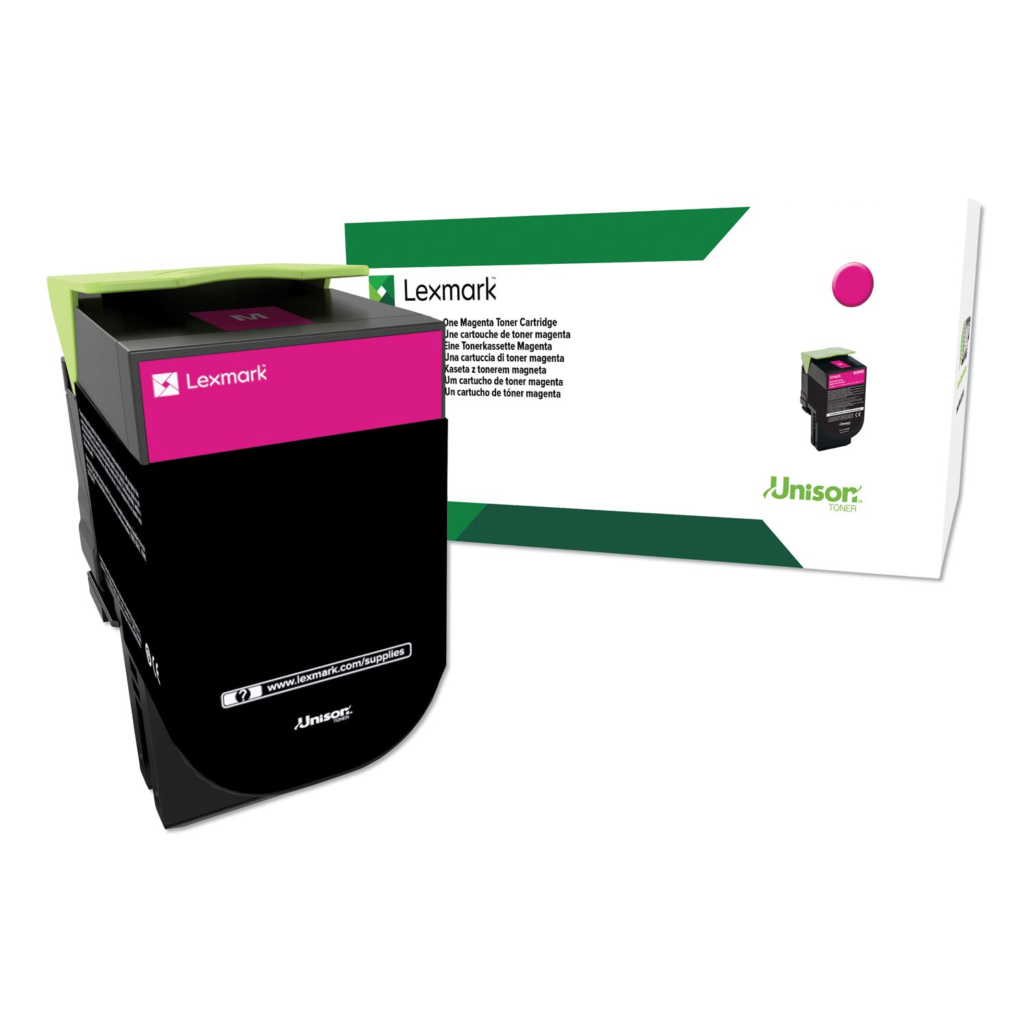 80C0HMG Return Program High-Yield Toner, 3,000 Page-Yield, Magenta, TAA Compliant