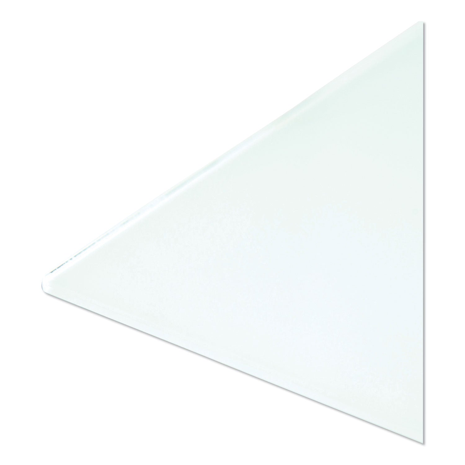 U Brands Floating Glass Dry Erase Board, 35 x 35, White