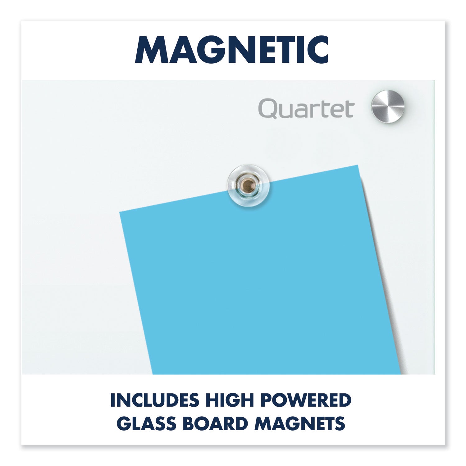 Quartet® Infinity Glass Marker Board, 36 x 24, White Surface