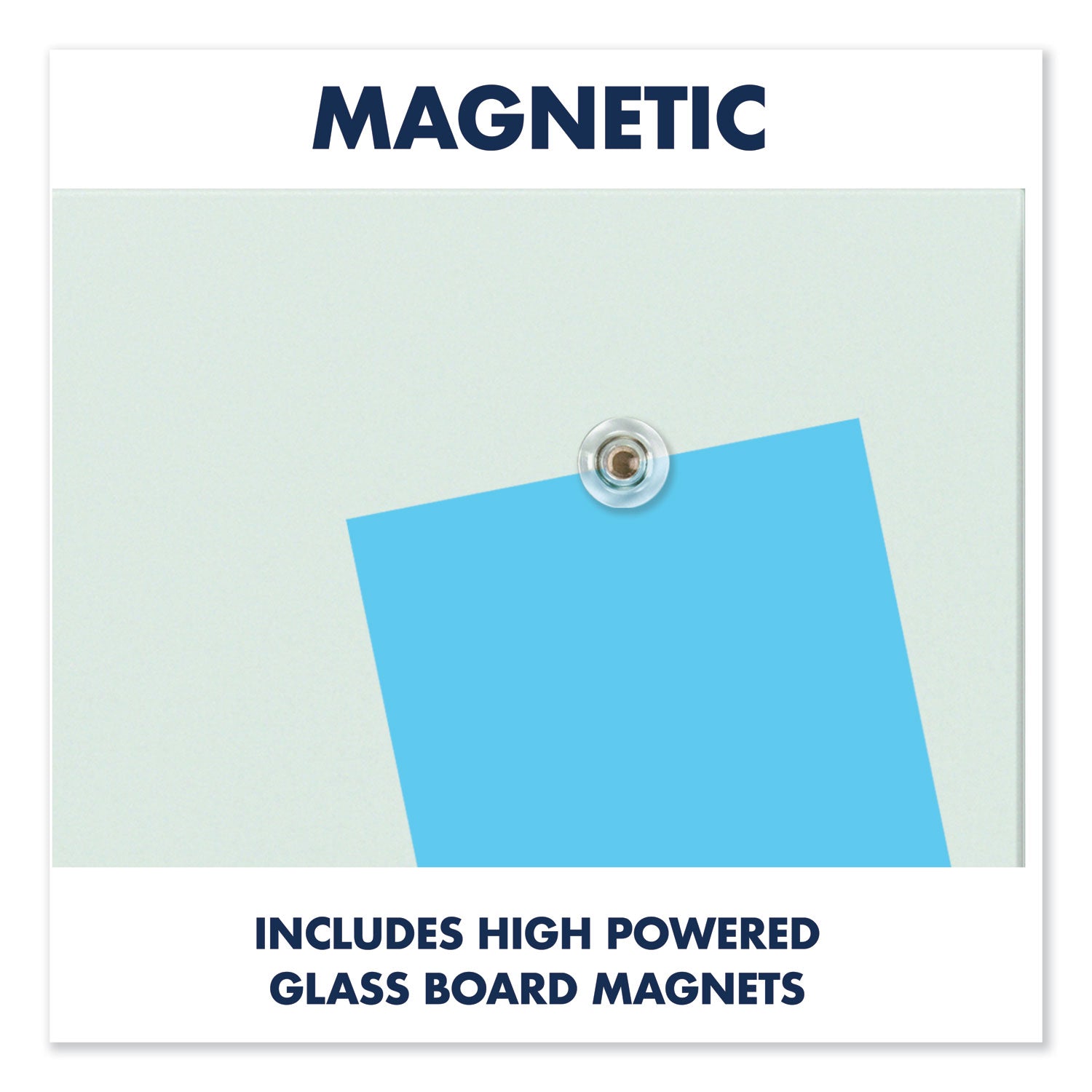 Quartet® InvisaMount Magnetic Glass Marker Board, 74 x 42, White Surface