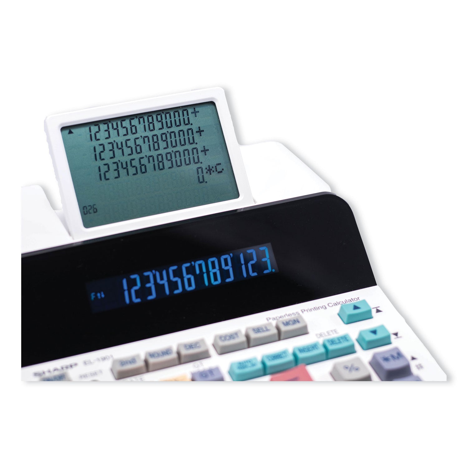 Sharp® EL-1901 Paperless Printing Calculator with Check and Correct