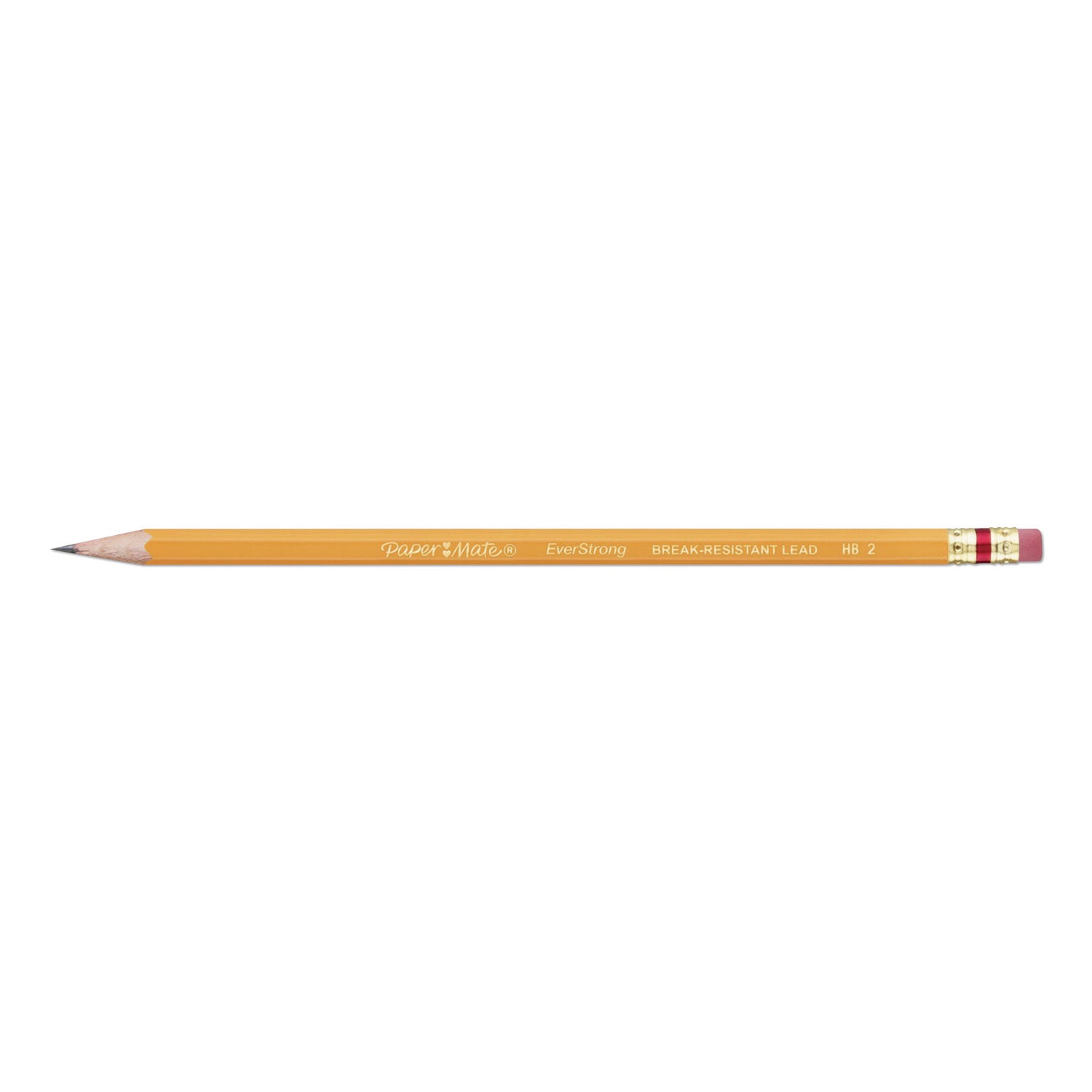 EverStrong #2 Pencils, HB (#2), Black Lead, Yellow Barrel, 24/Pack