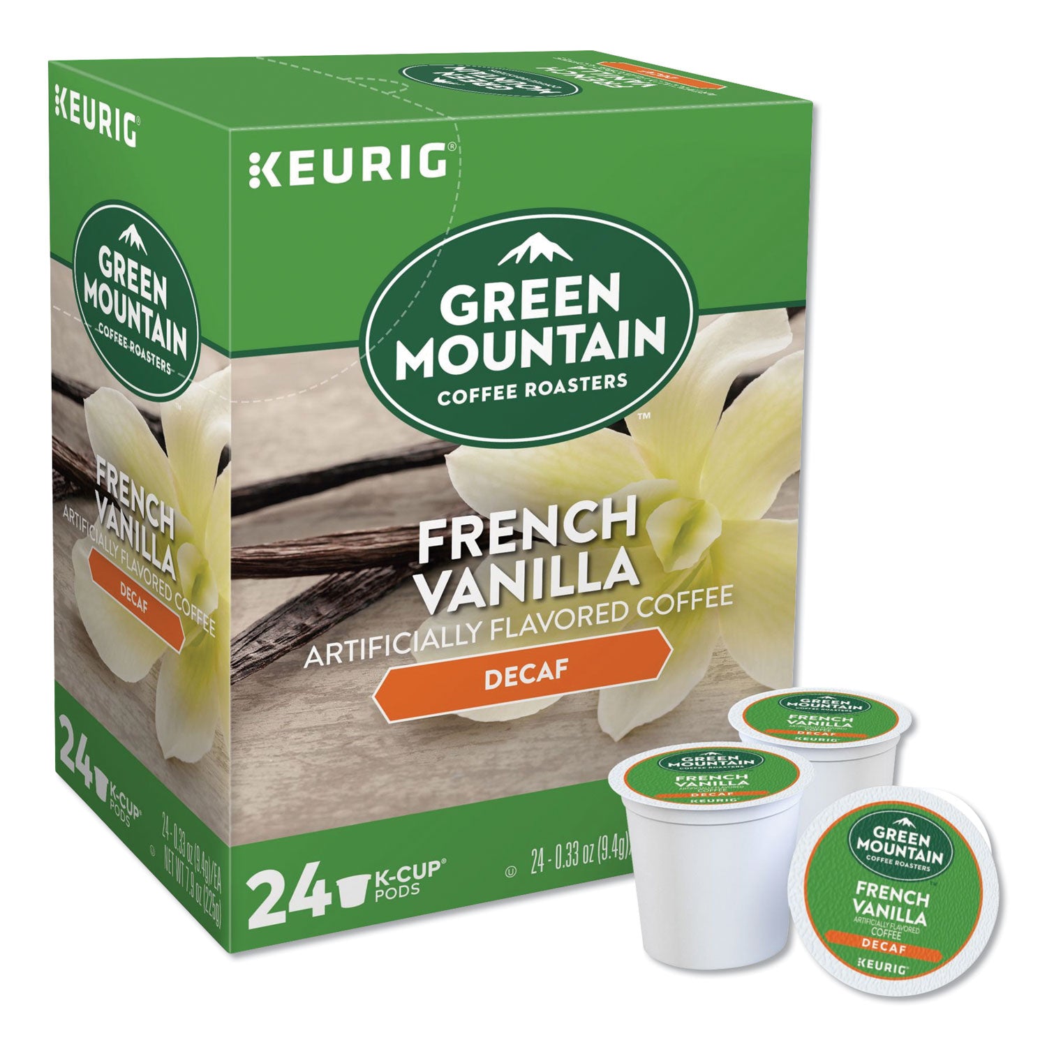 Green Mountain Coffee® French Vanilla Decaf Coffee K-Cups, 24/Box