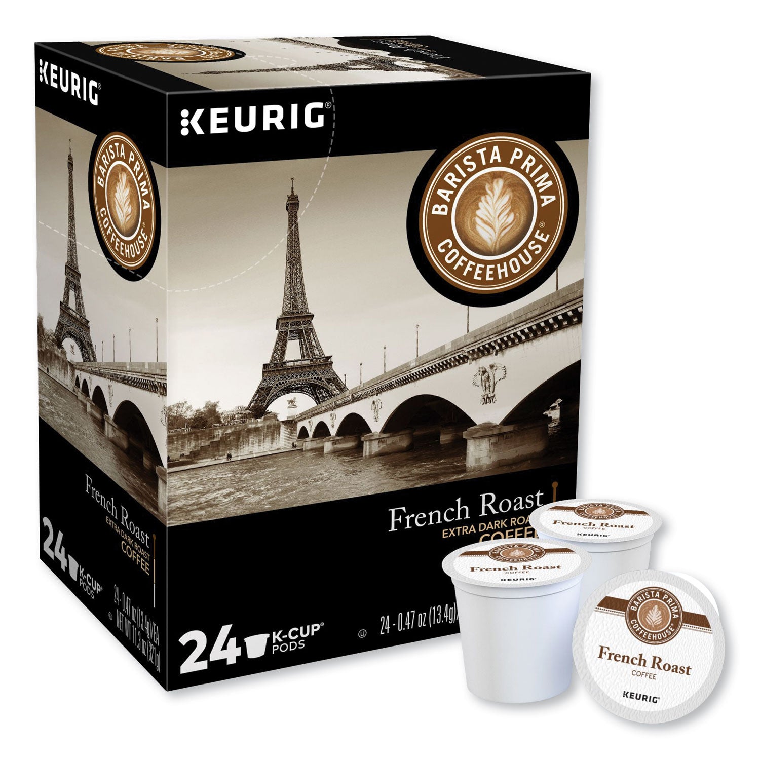 Barista Prima Coffeehouse® French Roast K-Cups Coffee Pack, 24/Box