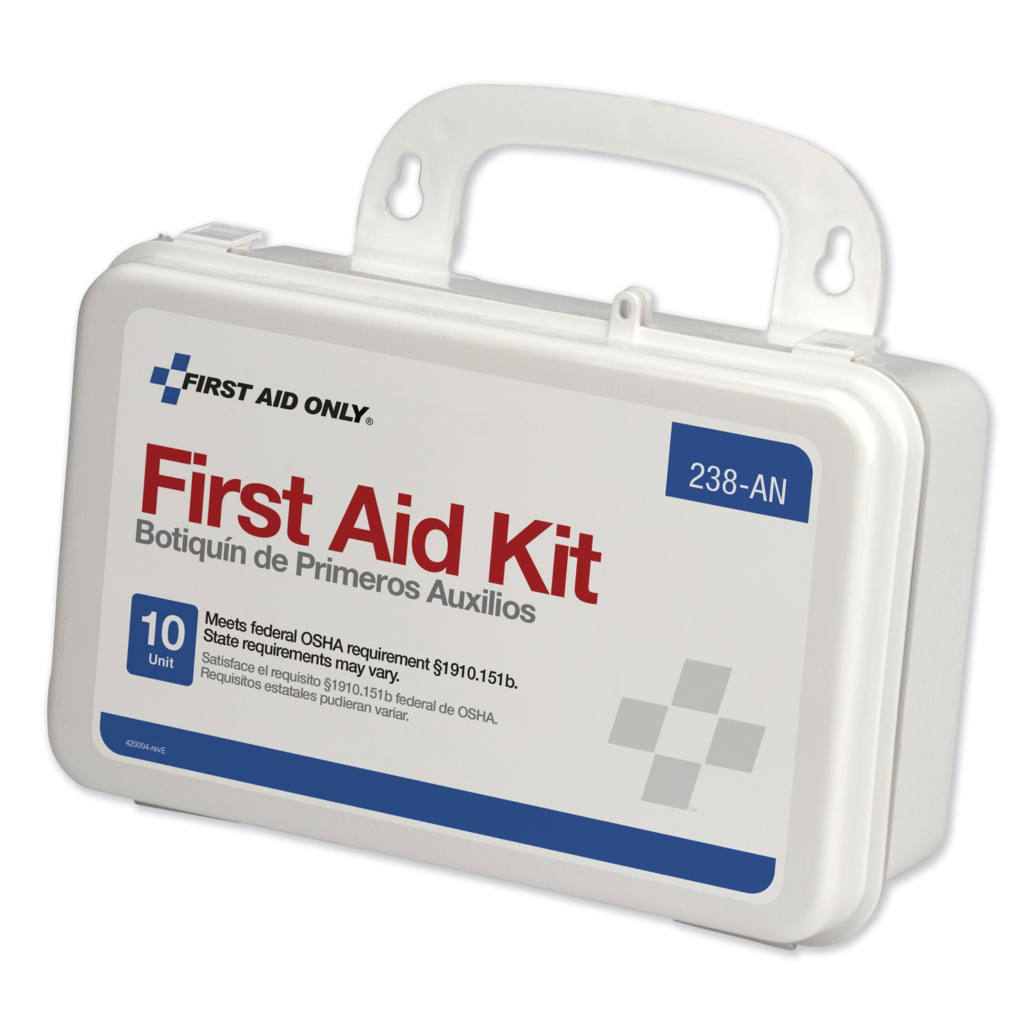 First Aid Only™ ANSI-Compliant First Aid Kit, 64 Pieces, Plastic Case