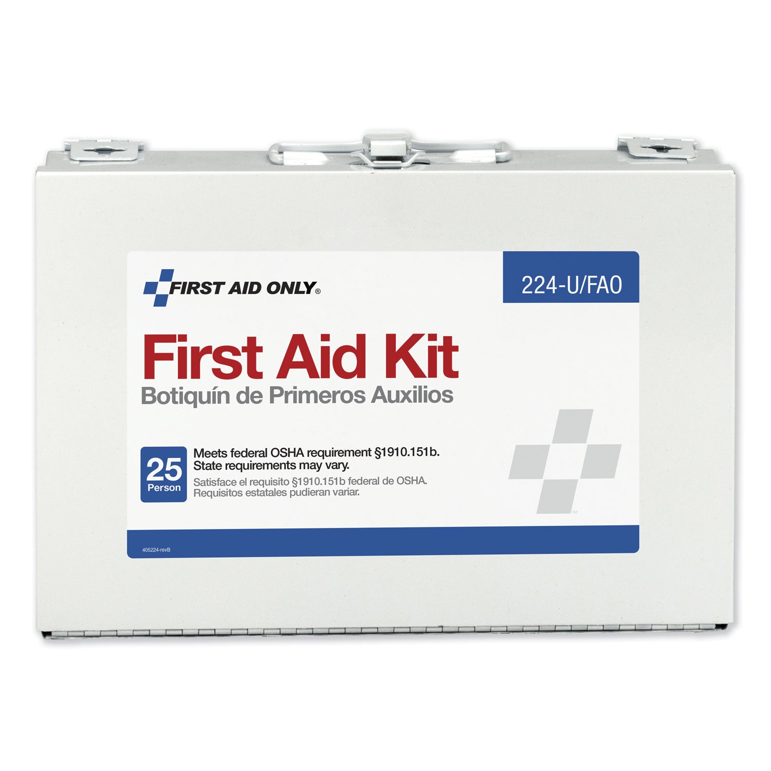 First Aid Only™ First Aid Kit for 25 People, 104 Pieces, OSHA Compliant, Metal Case