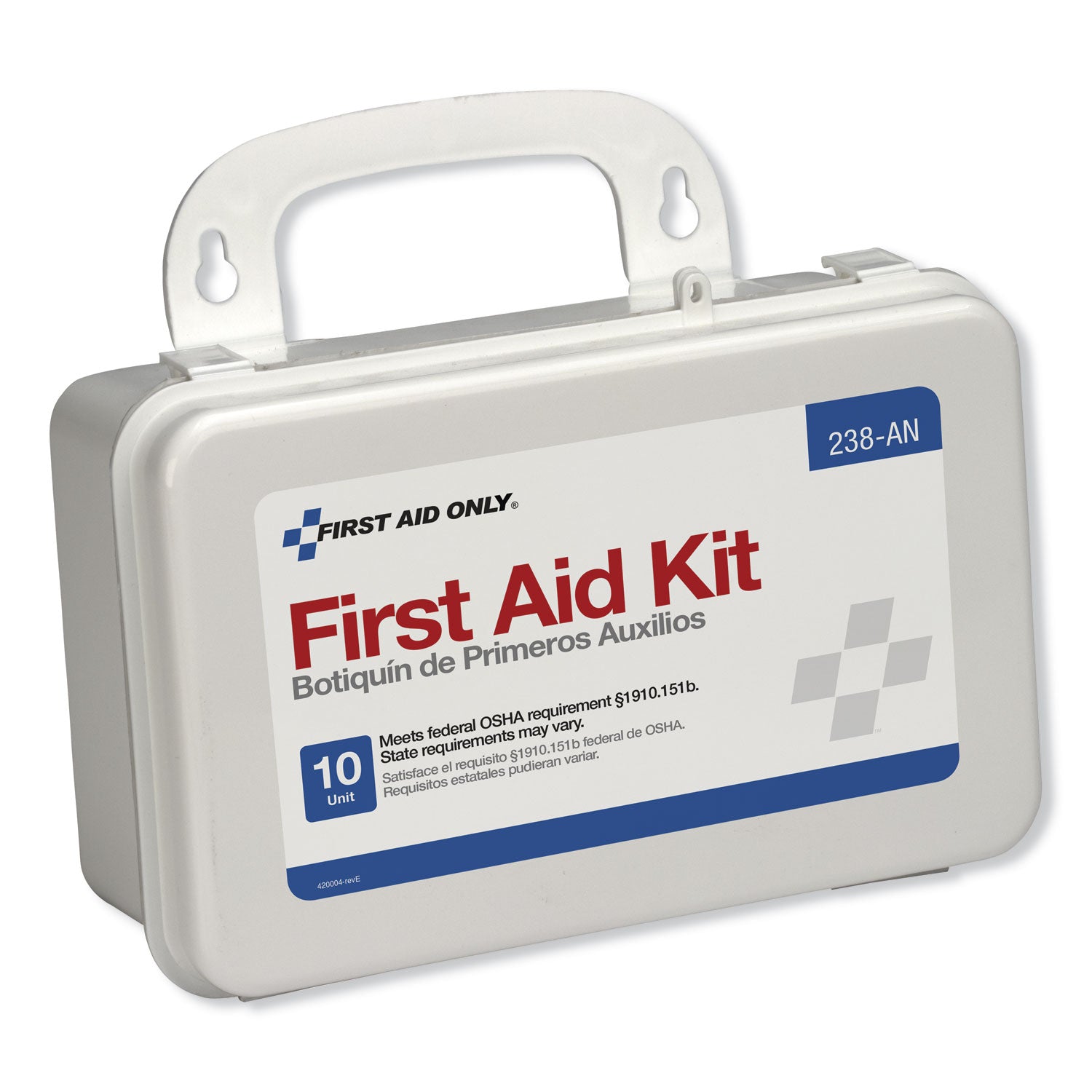 First Aid Only™ ANSI-Compliant First Aid Kit, 64 Pieces, Plastic Case