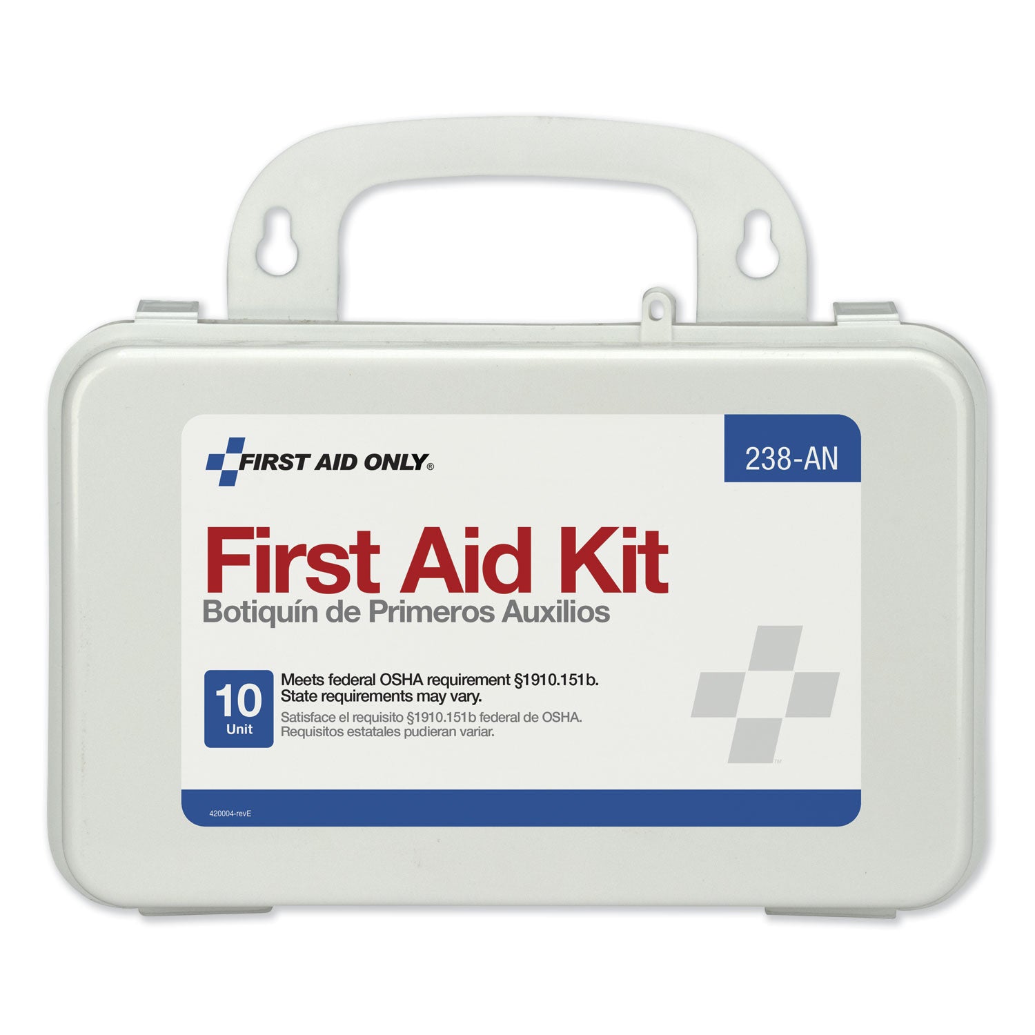 First Aid Only™ ANSI-Compliant First Aid Kit, 64 Pieces, Plastic Case