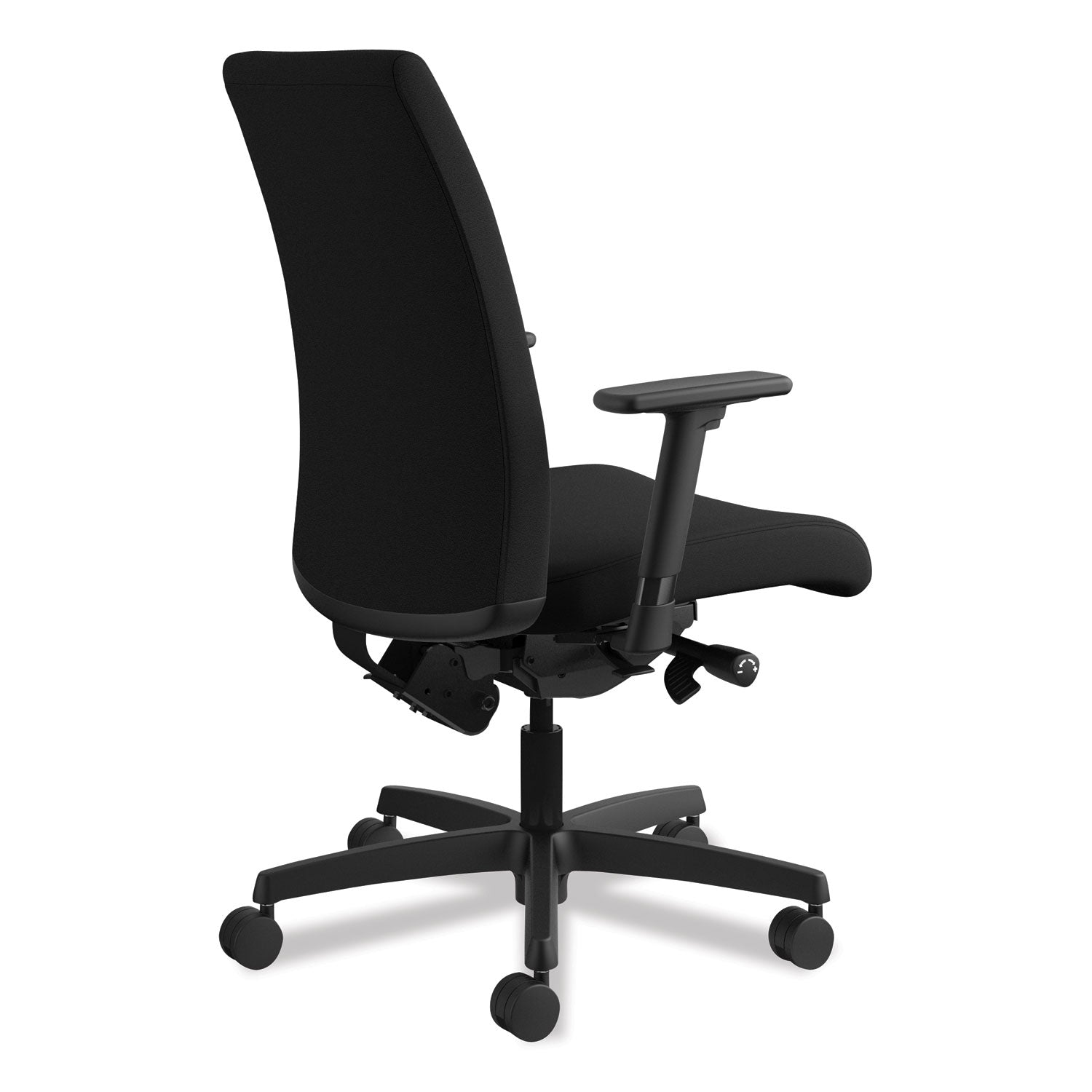 HON® Ignition Series Mid-Back Work Chair, Supports Up to 300 lb, 17" to 22" Seat Height, Black