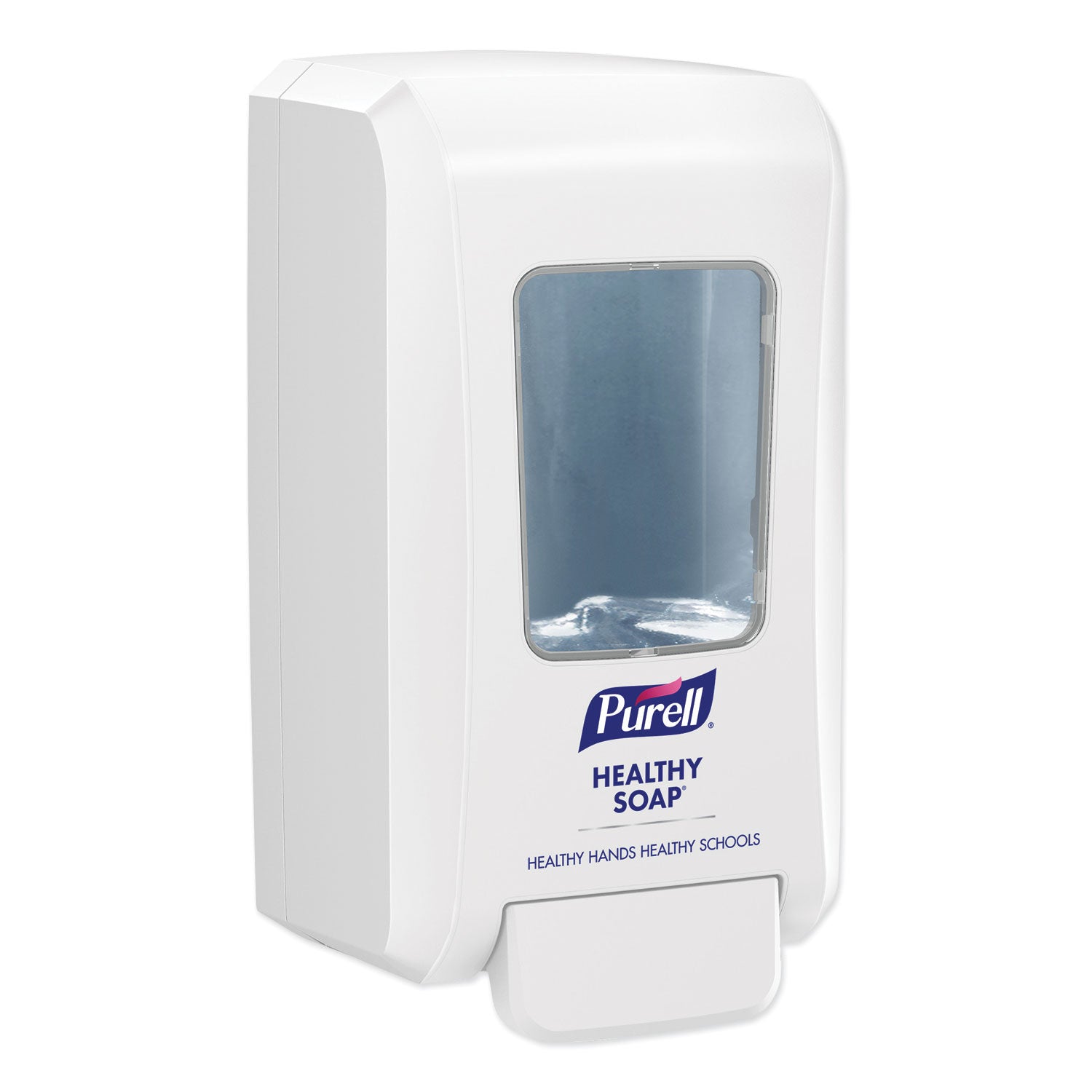 PURELL® FMX-20 Soap Push-Style Dispenser, 2,000 mL, 4.68 x 6.5 x 11.66, For K-12 Schools, White, 6/Carton