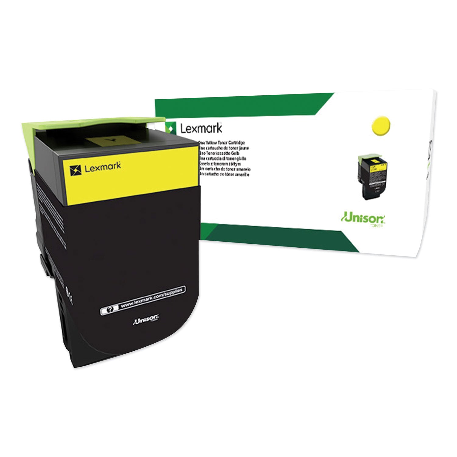 80C0XYG Return Program Extra High-Yield Toner, 4,000 Page-Yield, Yellow, TAA Compliant