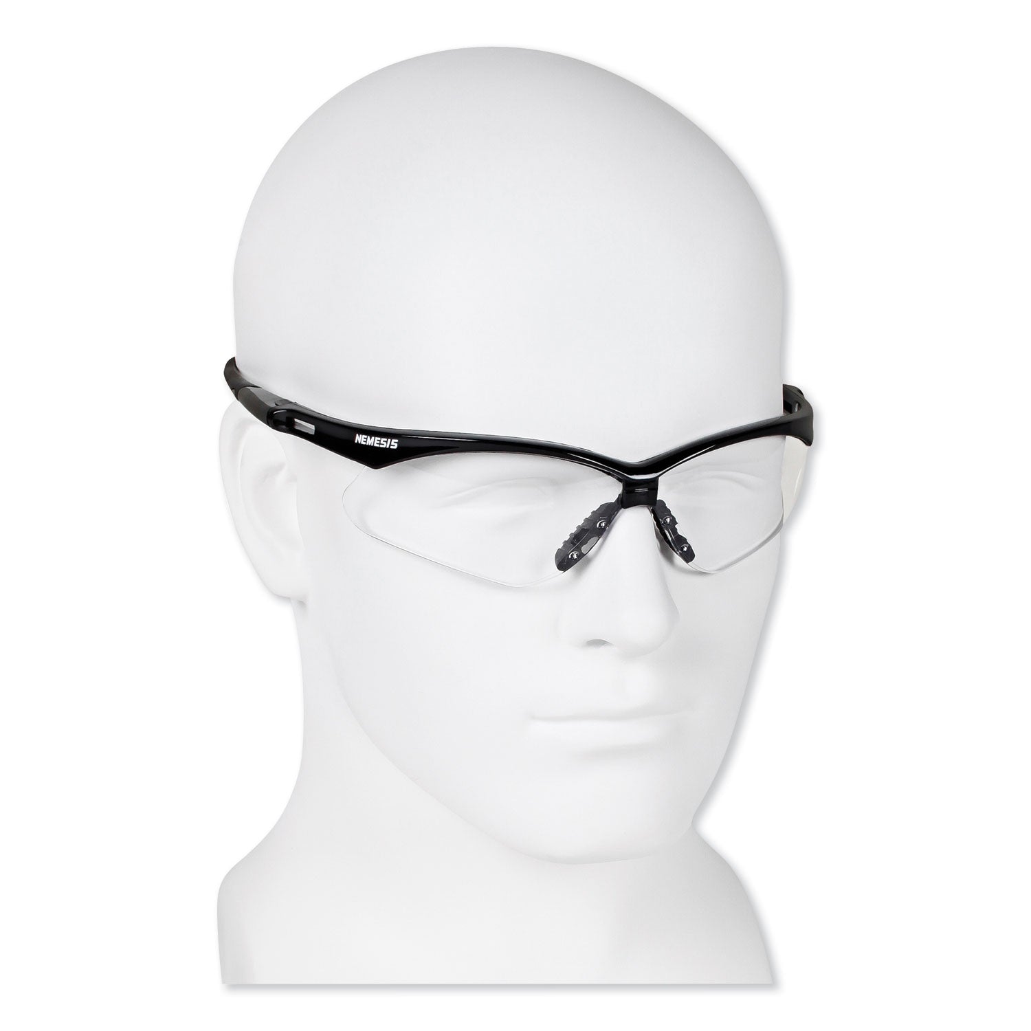 KleenGuard™ Nemesis Safety Glasses, Black Frame, Clear Lens