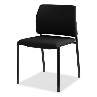 Accommodate Series Guest Chair, Fabric Upholstery, 23.25" x 22.25" x 32", Black Seat/Back, Black Base, 2/Carton Flipcost Flipcost