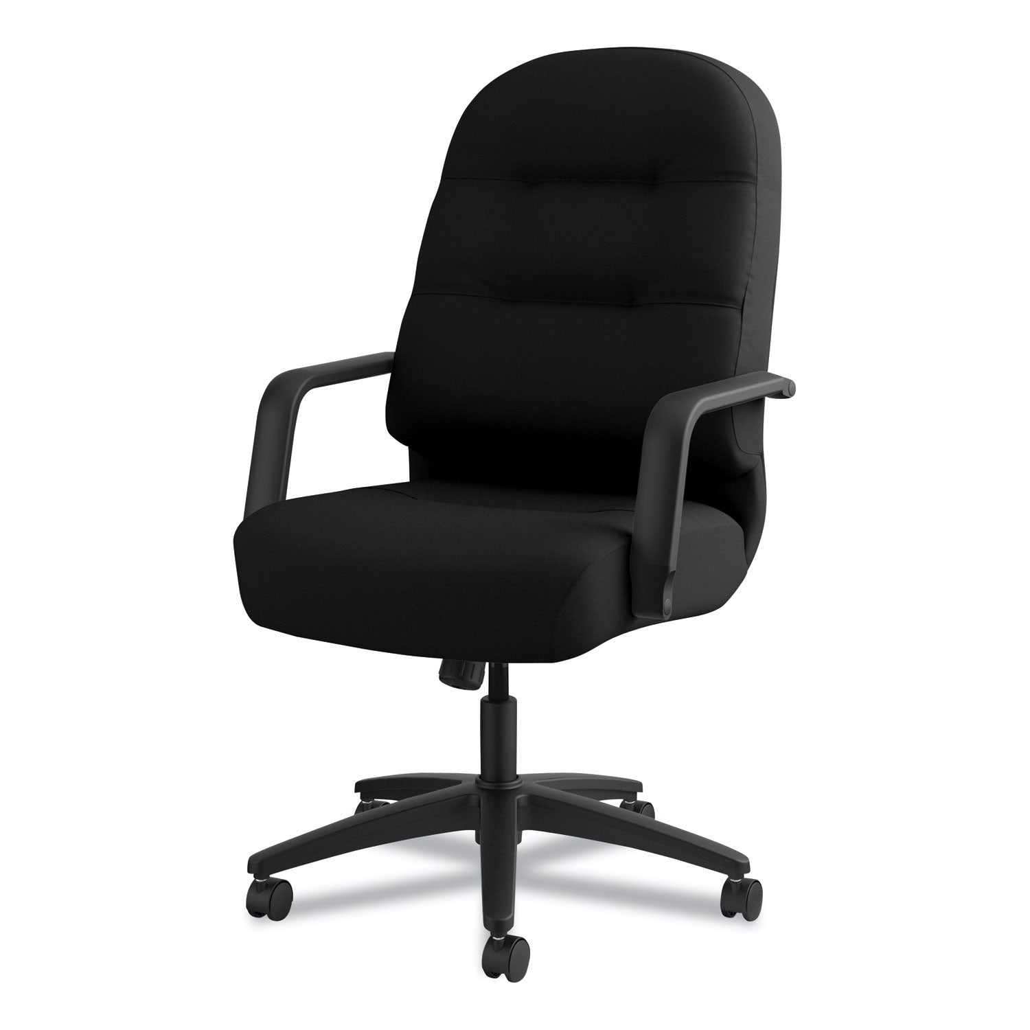 HON® Pillow-Soft 2090 Series Executive High-Back Swivel/Tilt Chair, Supports Up to 300 lb, 17" to 21" Seat Height, Black