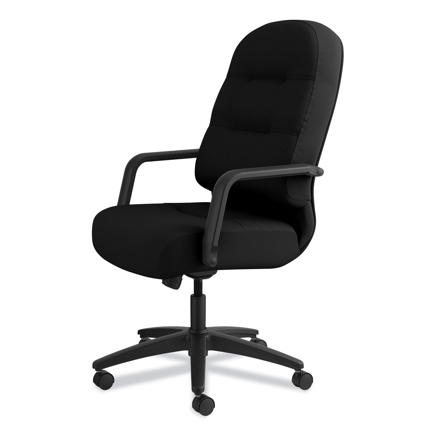 HON® Pillow-Soft 2090 Series Executive High-Back Swivel/Tilt Chair, Supports Up to 300 lb, 17" to 21" Seat Height, Black