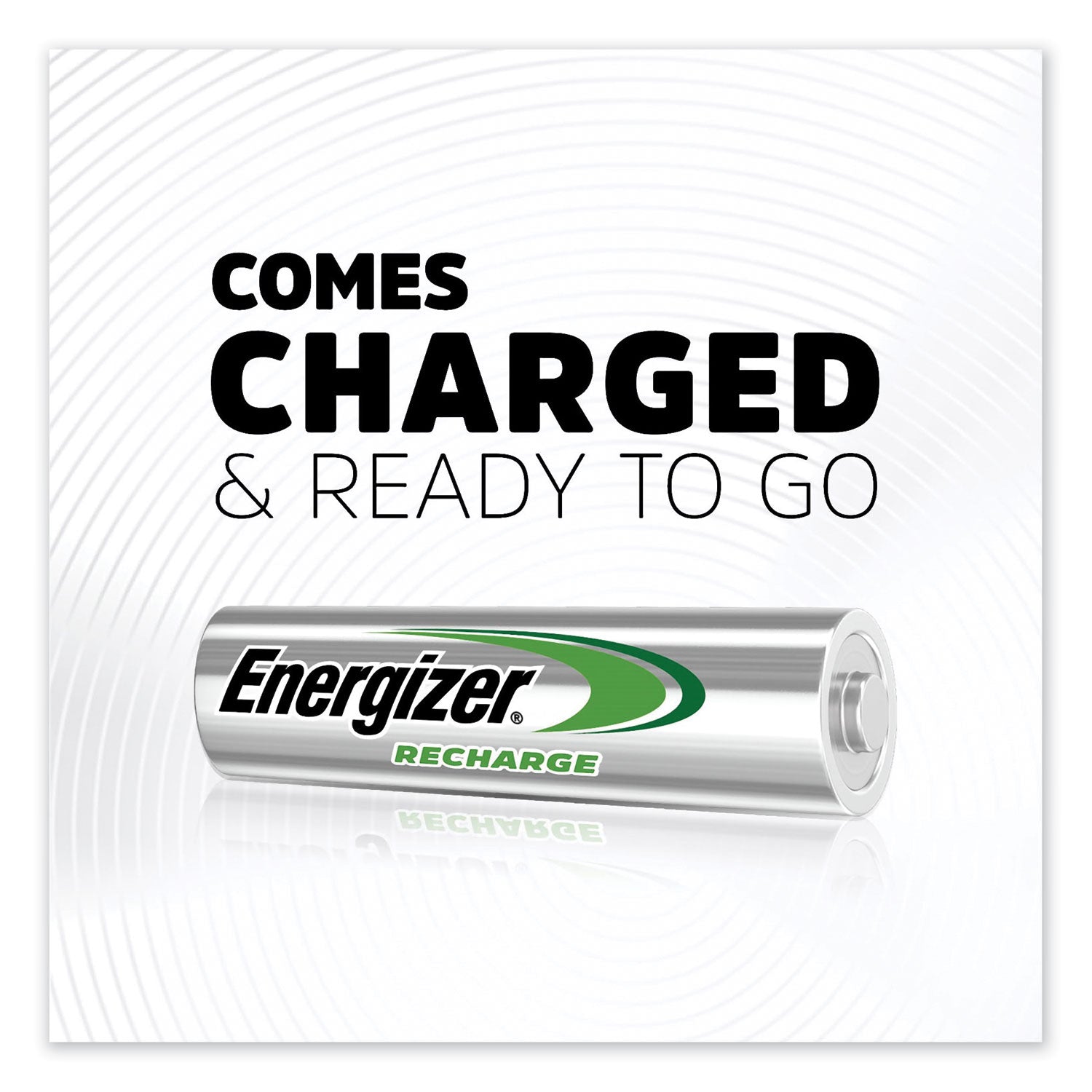 Energizer® NiMH Rechargeable AA Batteries, 1.2 V, 8/Pack