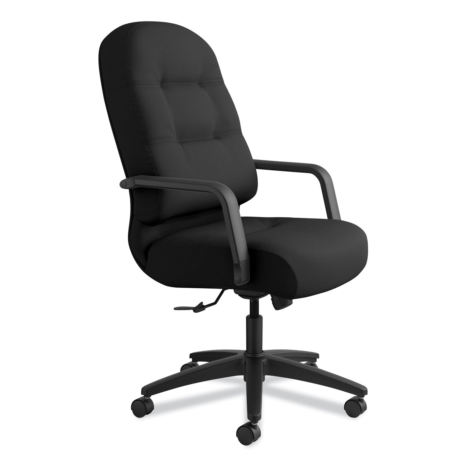 HON® Pillow-Soft 2090 Series Executive High-Back Swivel/Tilt Chair, Supports Up to 300 lb, 17" to 21" Seat Height, Black