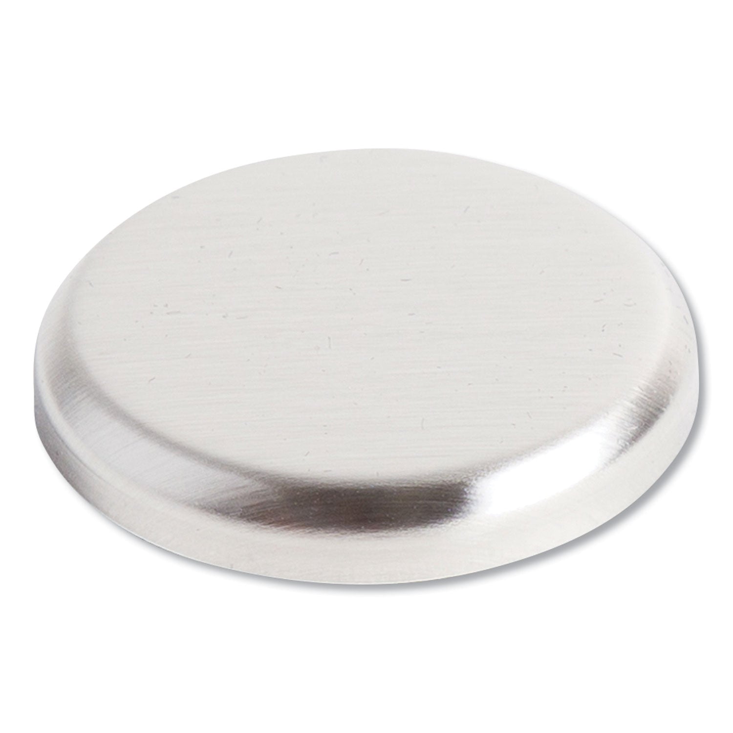 U Brands High Energy Magnets, Circle, Silver, 1.25" Diameter, 12/Pack