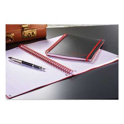 MEAD PRODUCTS Flexible Cover Twinwire Notebooks, SCRIBZEE Compatible, 1-Subject, Wide/Legal Rule, Black Cover, (70) 8.25 x 5.63 Sheets - Flipcost