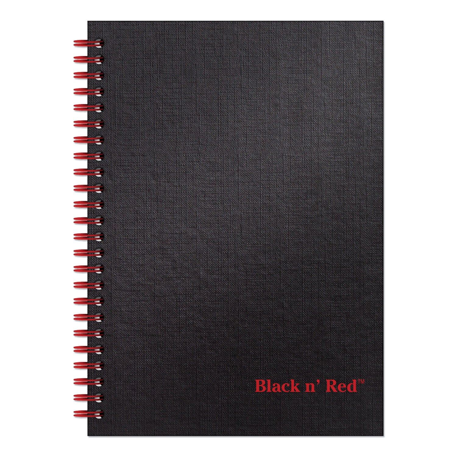 Hardcover Twinwire Notebooks, SCRIBZEE Compatible, 1-Subject, Wide/Legal Rule, Black Cover, (70) 8.25 x 5.88 Sheets