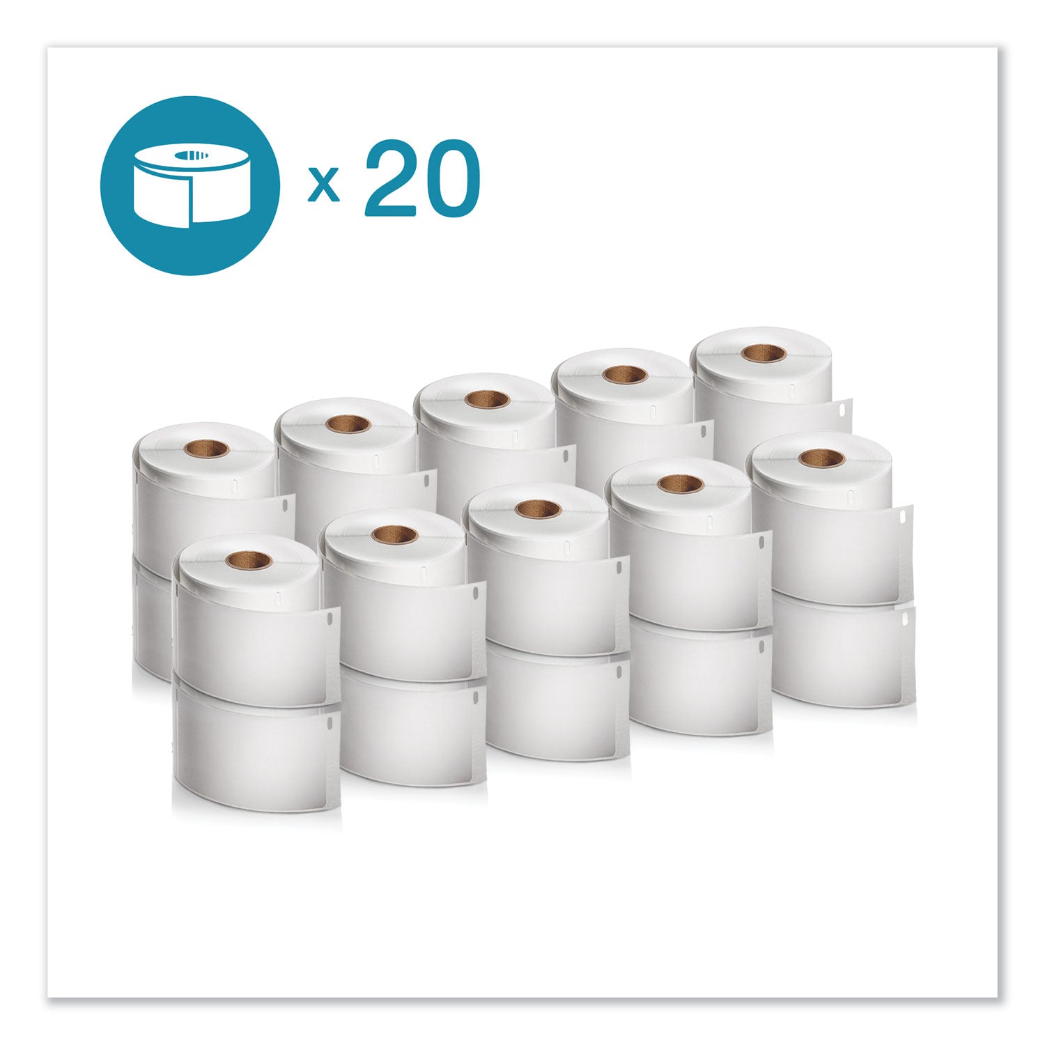 LW Extra-Large Shipping Labels, 4" x 6", White, 220 Labels/Roll, 20 Rolls/Box