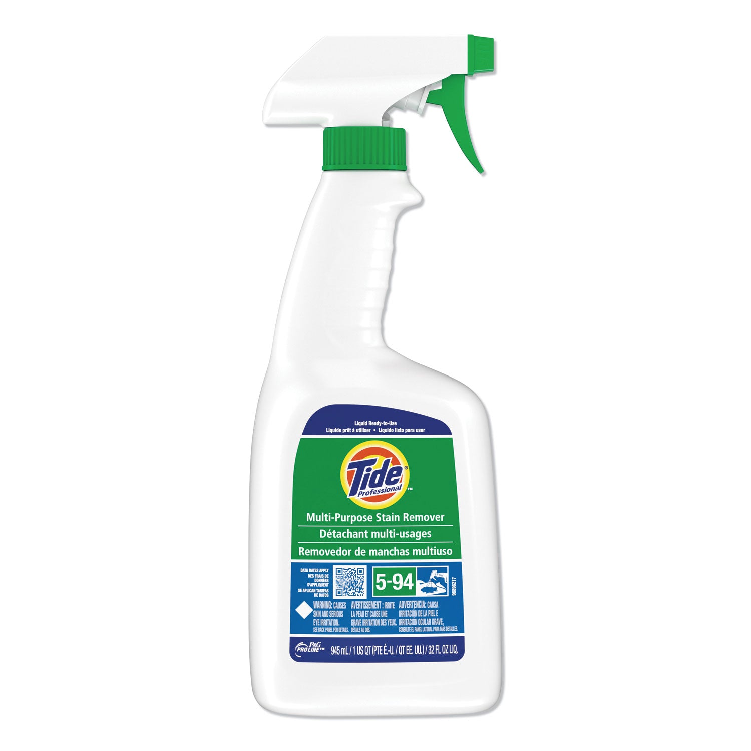 Multi Purpose Stain Remover, 32 oz Trigger Spray Bottle, 9/Carton