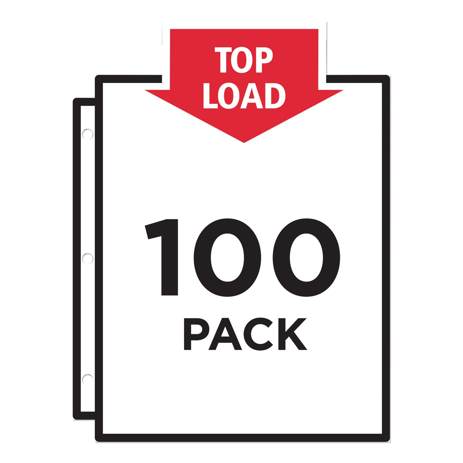 Avery® Top-Load Sheet Protector, Standard, Letter, Semi-Clear, 100/Box