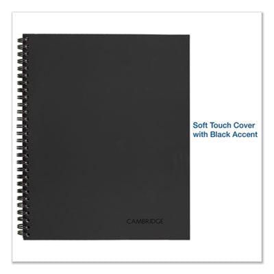 MEAD PRODUCTS Wirebound Guided Meeting Notes Notebook, 1-Subject, Meeting-Minutes/Notes Format, Dark Gray Cover, (80) 11 x 8.25 Sheets - Flipcost