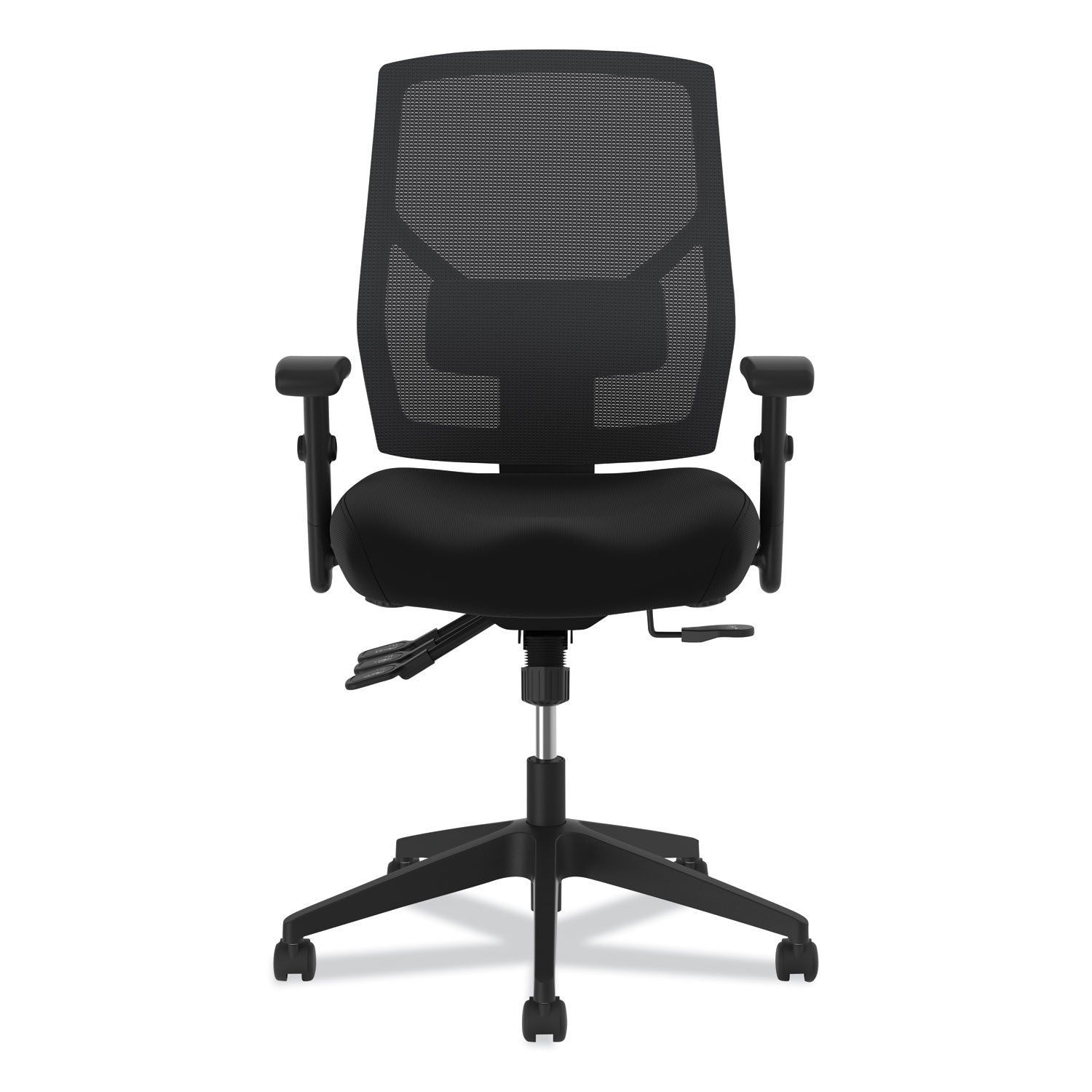 HON® Crio High-Back Task Chair with Asynchronous Control, Supports Up to 250 lb, 18" to 22" Seat Height, Black