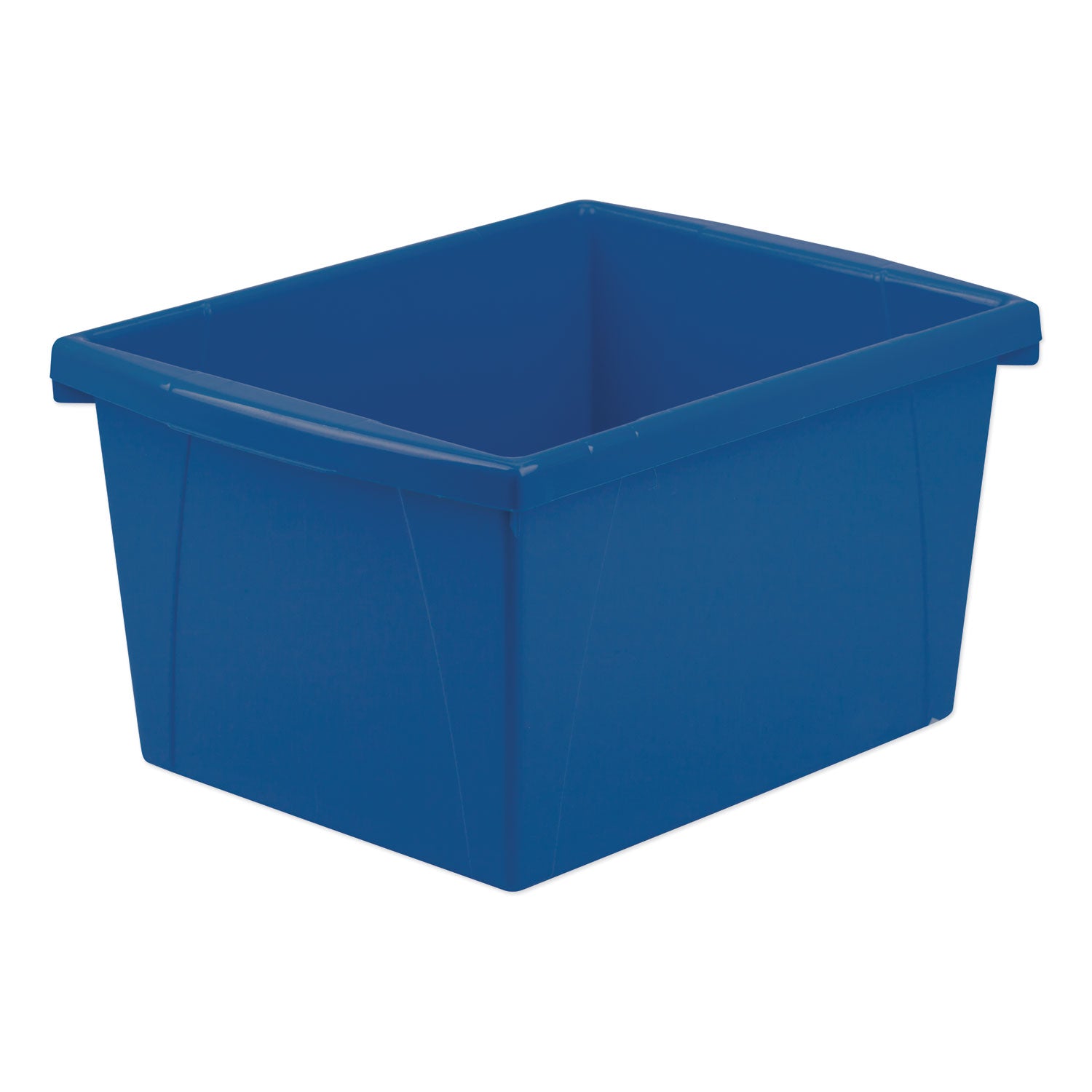 Storex Storage Bins, 4 gal, 10 x 12.63 x 7.75, Randomly Assorted Colors