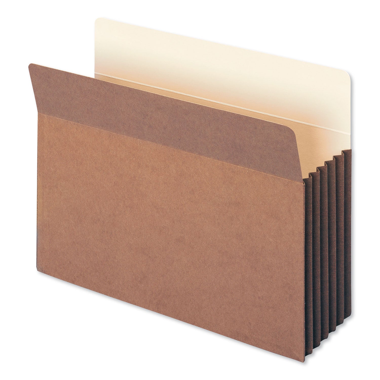 Redrope Drop-Front File Pockets with Fully Lined Gussets, 5.25" Expansion, Letter Size, Redrope, 10/Box