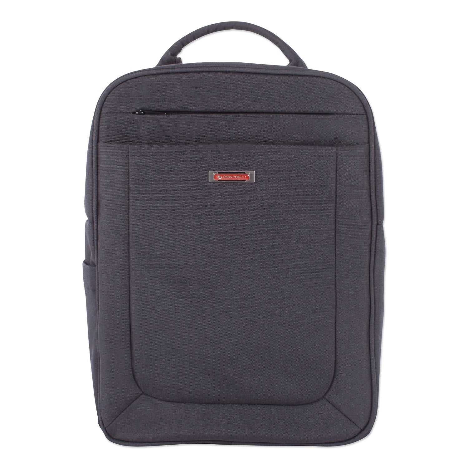 Cadence 2 Section Business Backpack, Fits Devices Up to 15.6", Polyester, 6 x 6 x 17, Charcoal