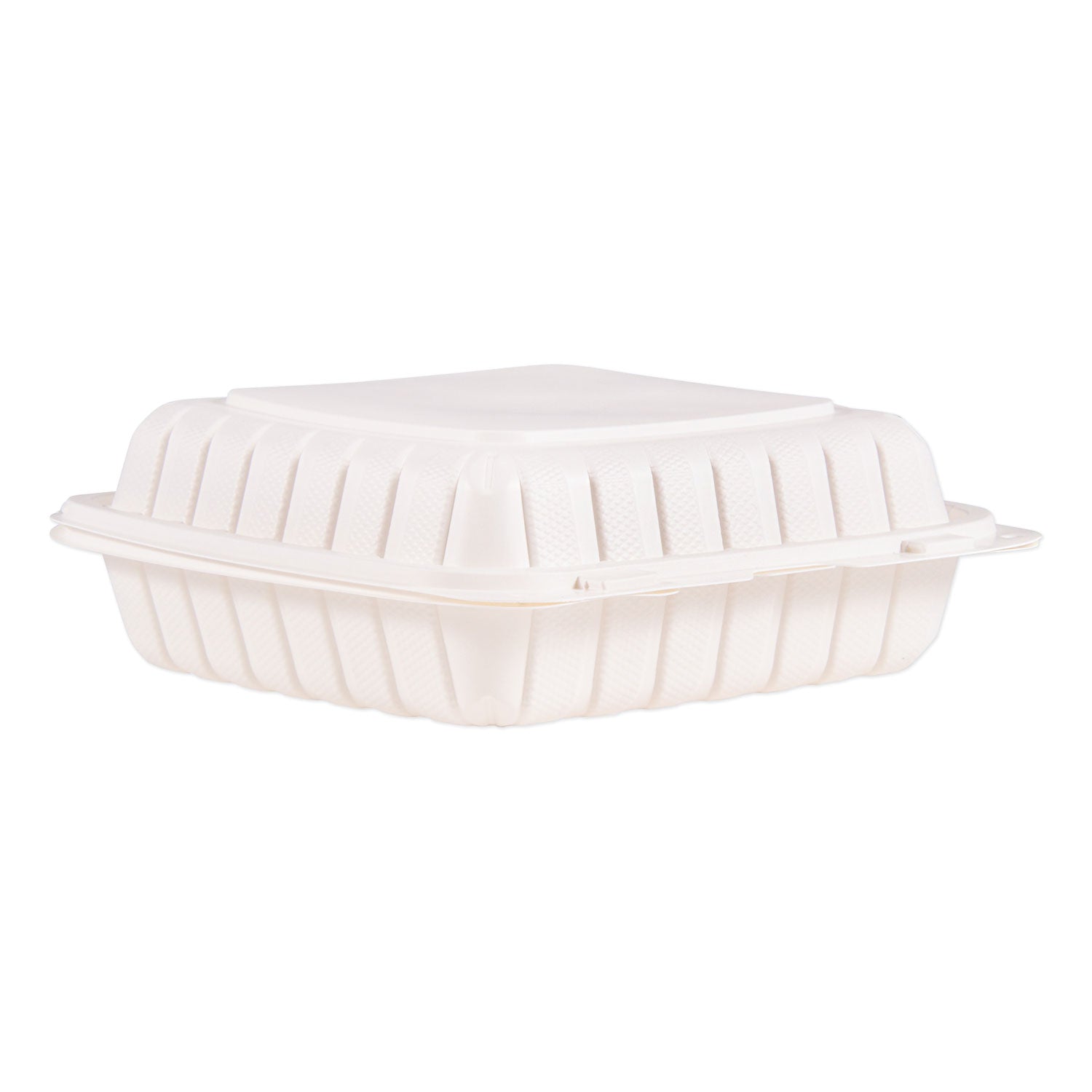 Hinged Lid Containers, Single Compartment, 9 x 8.8 x 3, White, Plastic, 150/Carton Dart® Flipcost