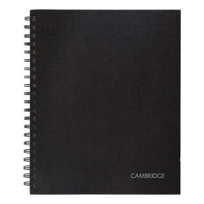 MEAD PRODUCTS Hardbound Notebook with Pocket, 1-Subject, Wide/Legal Rule, Black Cover, (96) 11 x 8.5 Sheets - Flipcost