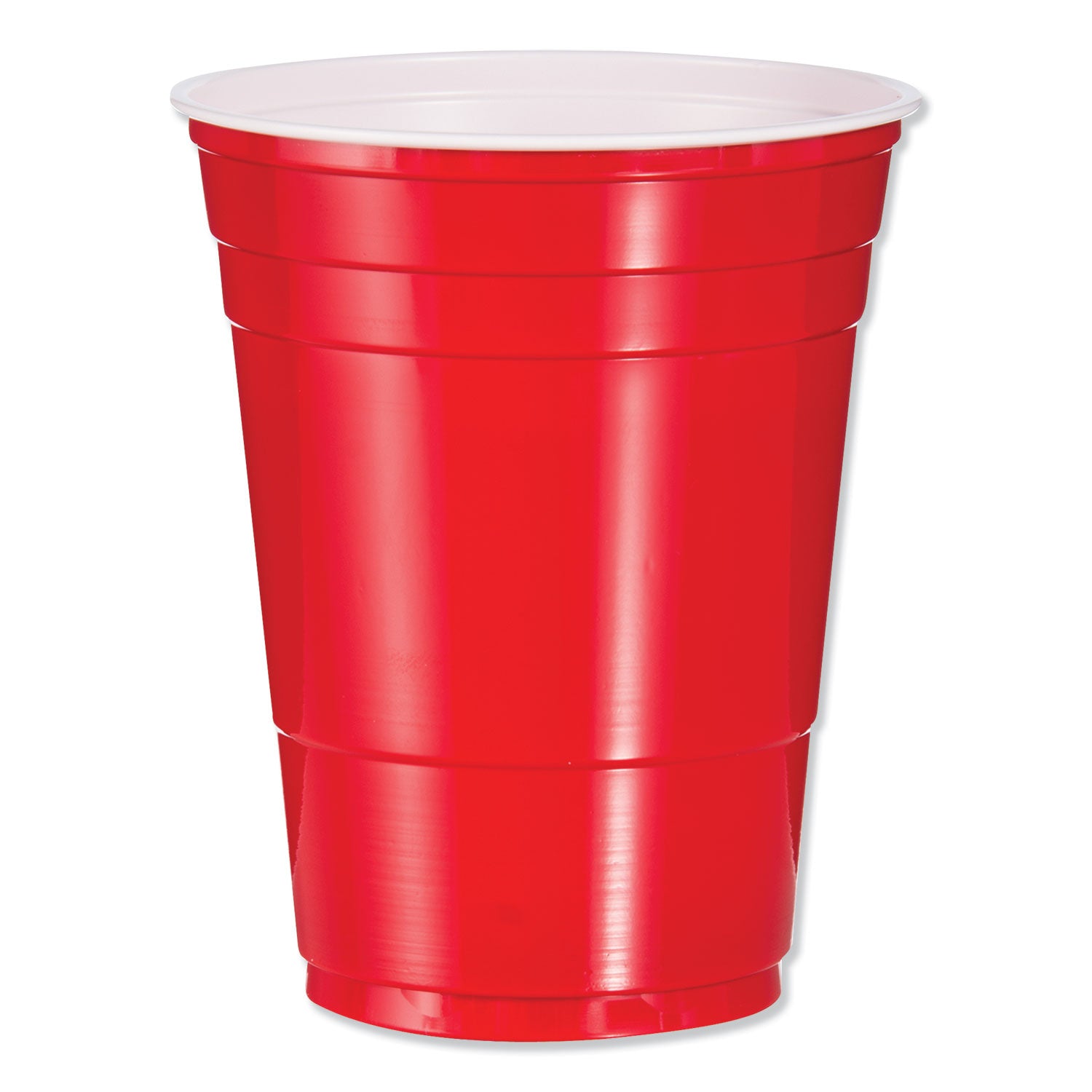 Dart® SOLO Party Plastic Cold Drink Cups, 16 oz, Red, 50/Bag, 20 Bags/Carton