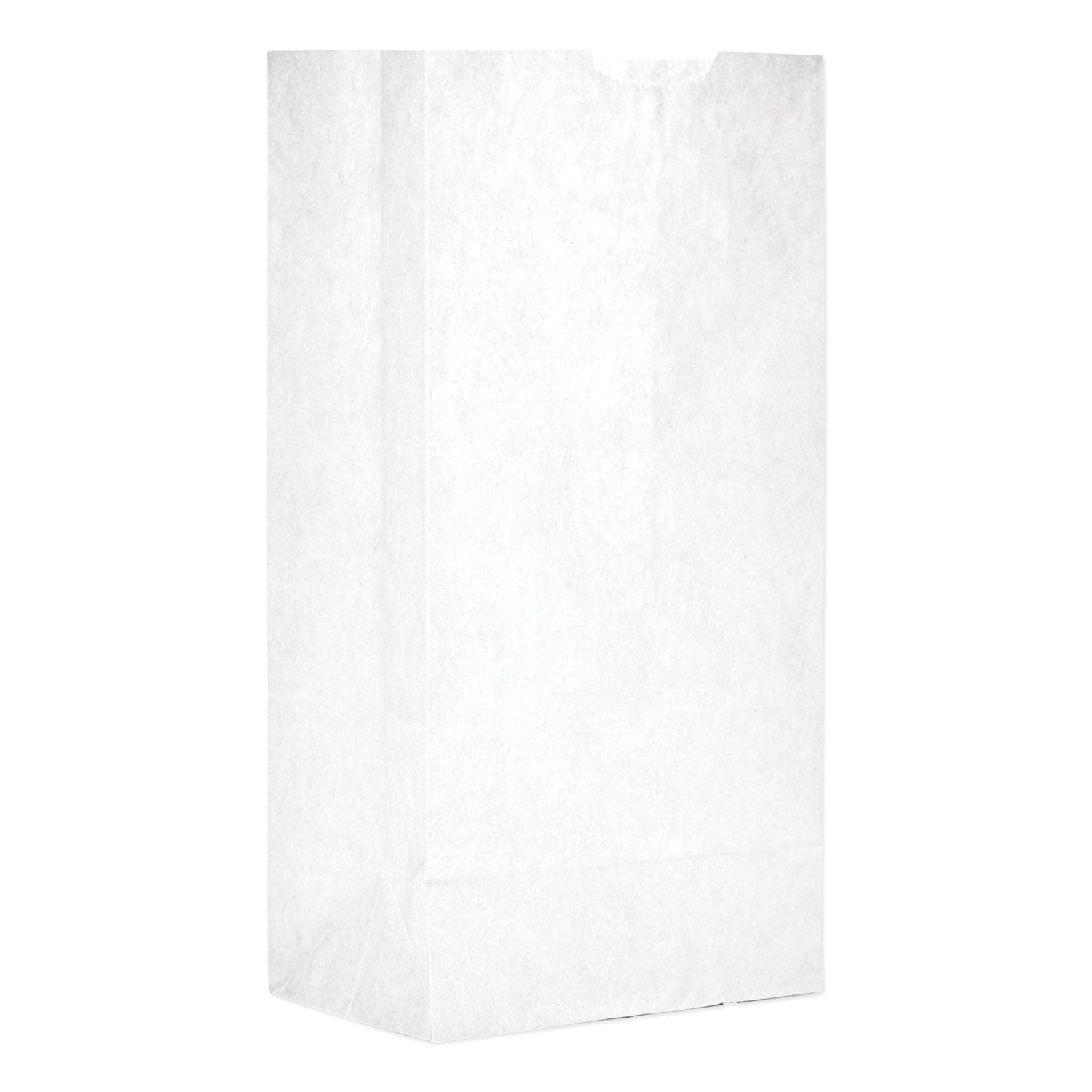 Grocery Paper Bags, 30 lb Capacity, #4, 5" x 3.33" x 9.75", White, 500 Bags